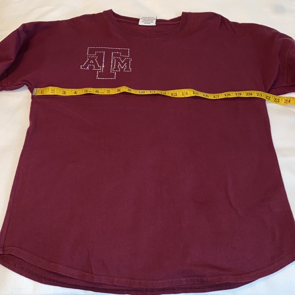 Texas A&M Aggies Long Sleeves T-SHIRT Size XS Rhinestones - Picture 6 of 9